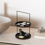 Aberto Design Tilos - Accesorio decorativo de metal Negro